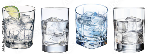 Glass of Vodka PNG photo