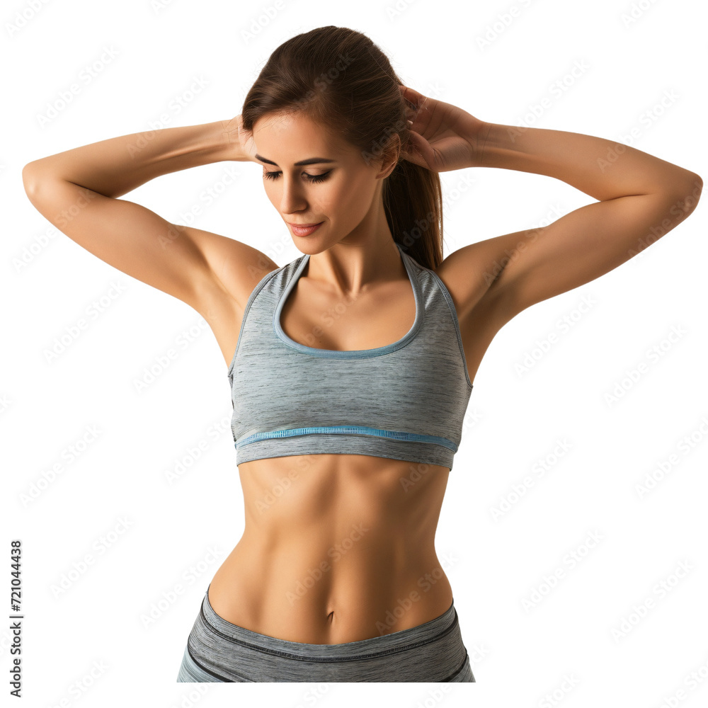 Woman showing her body with slender stomach bellies cutout clipart ,Slim fit with heathy food diet,isolated on white and transparent background Woman showing her body with slender stomach bellies cutout clipart ,Slim fit with heathy food diet,isolated on white and transparent background