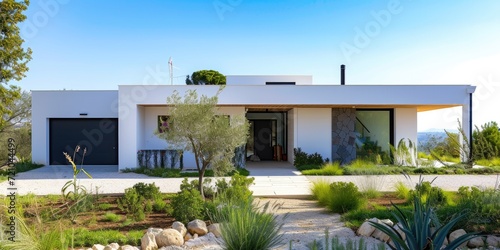 A small flat roof modern house