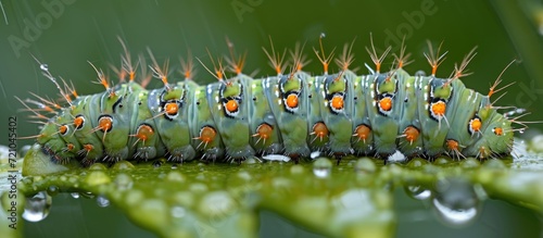 Estigmene acrea, commonly known as the Salt Marsh Caterpillar. photo