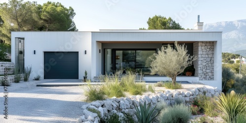 A small flat roof modern house