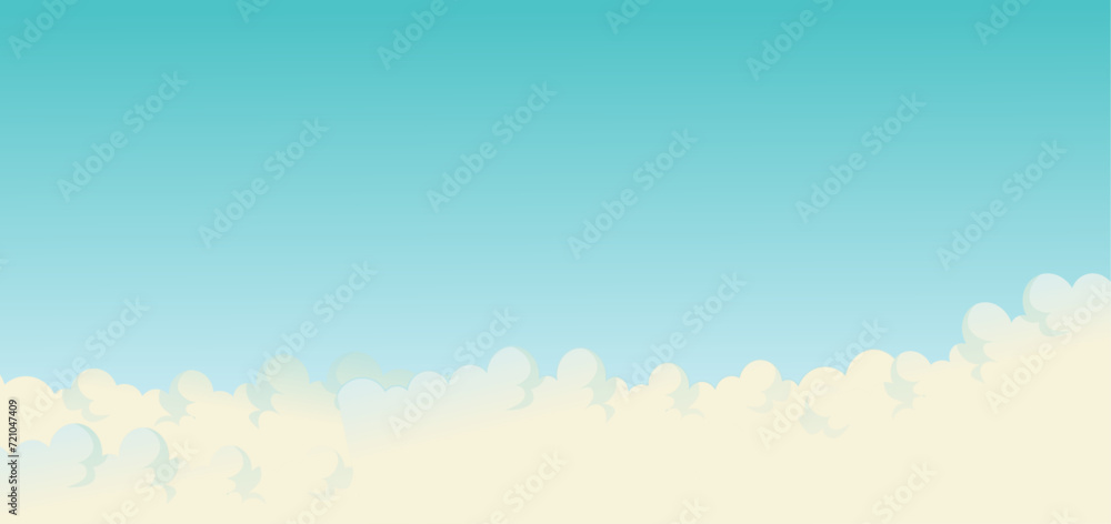 White Cloud On Blue Sky Vector Illustration White Cloud On Blue Sky Vector Illustration