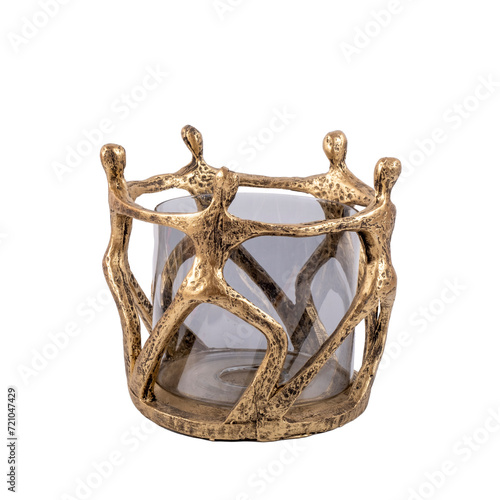 glass vase luxury living room decoration object isolated