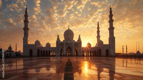 Ramadan kareem Grand Mosque in United Arab Emirates
