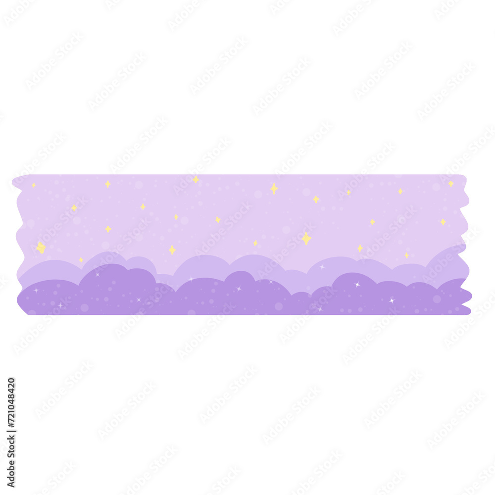 Sky purple  washi tape 