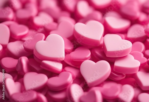  Isolated White Pink Candy Hearts Two