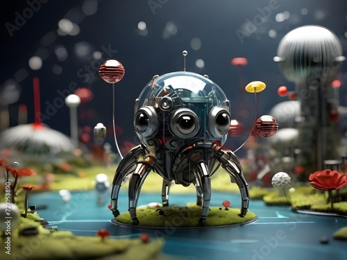 Eyes of Tomorrow: Advanced Sci-Fi Device, generative AI