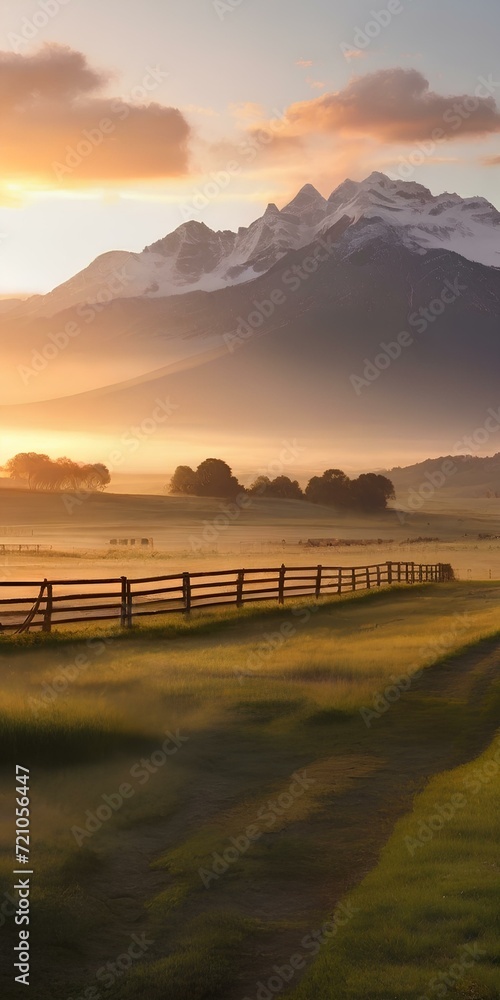 custom made wallpaper toronto digitalsunset over the river, Generative AI