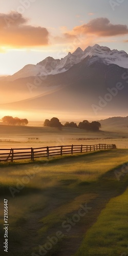 Wallpaper Mural sunset over the river, Generative AI Torontodigital.ca