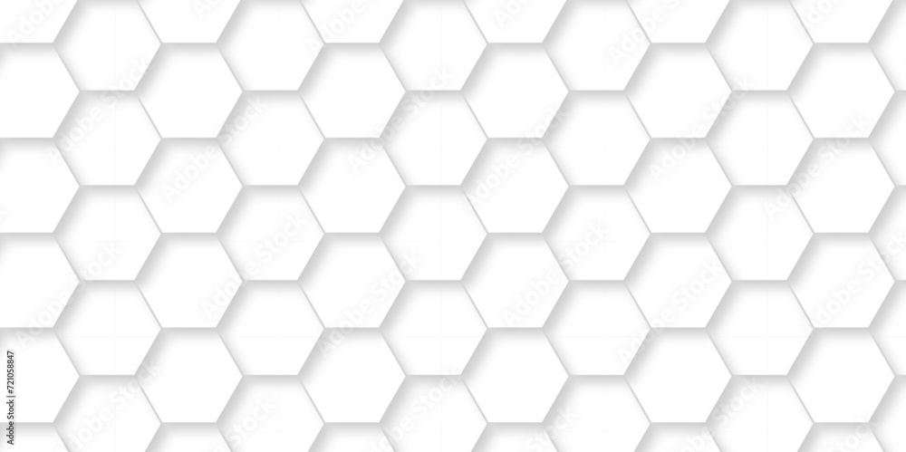 Abstract 3d background with hexagons pattern with hexagonal white and gray technology line paper background. Hexagonal vector grid tile and mosaic structure mess cell. white and gray hexagon. Abstract 3d background with hexagons pattern with hexagonal white and gray technology line paper background. Hexagonal vector grid tile and mosaic structure mess cell. white and gray hexagon.
