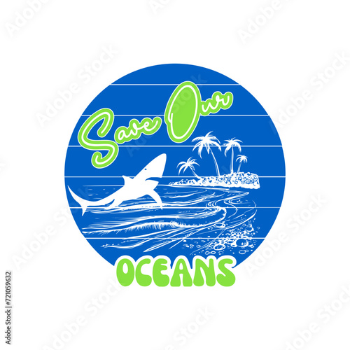 save our oceans SVG