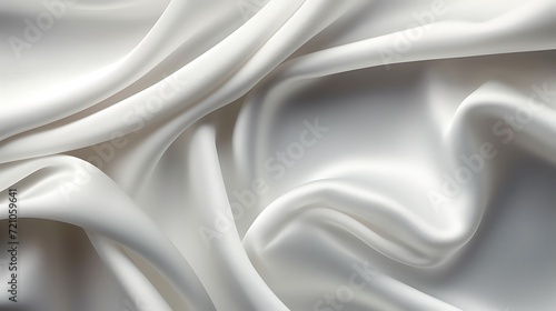 White silk silky satin fabric elegant extravagant luxury wavy shiny luxurious shine drapery background wallpaper seamless abstract showcase backdrop artistic design presentation material texture photo