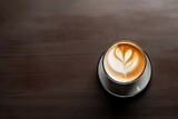 Minimal Style of Cortado Coffee on Table Top AI Generated