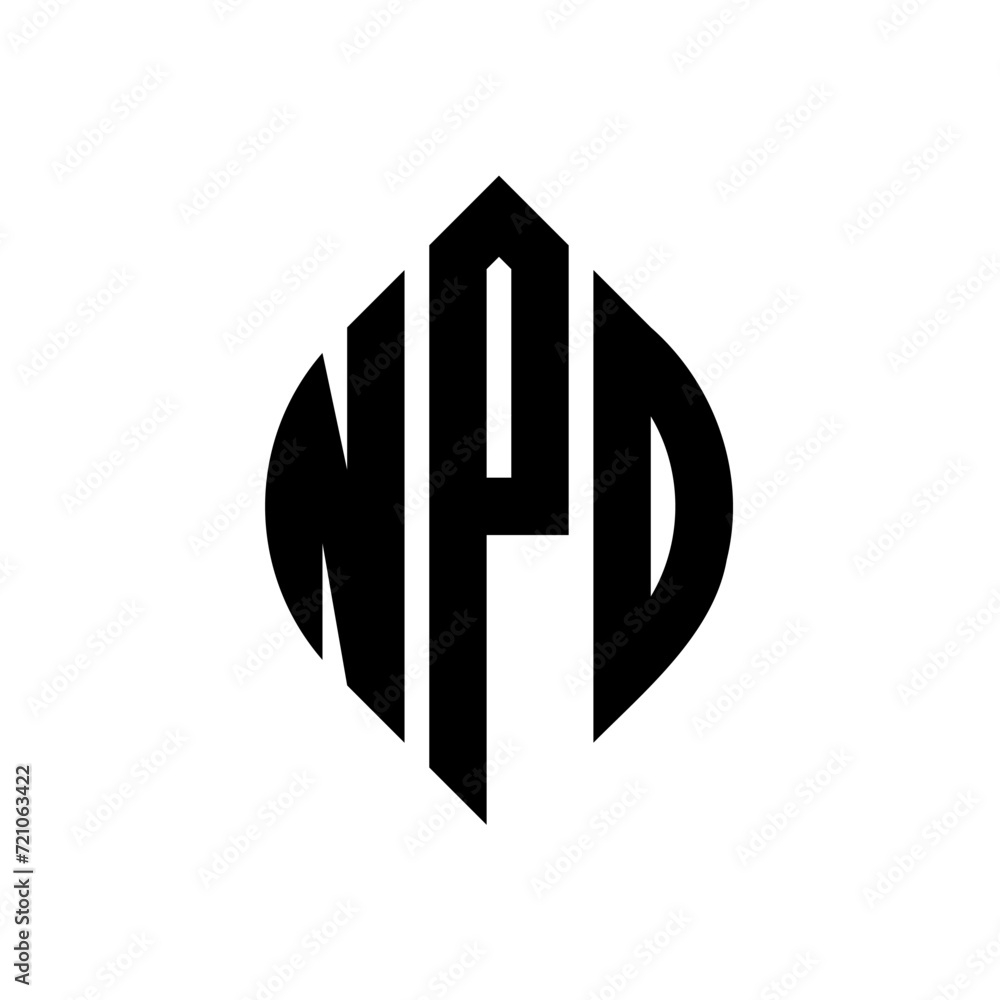 NPD circle letter logo design with circle and ellipse shape. NPD ellipse letters with typographic style. The three initials form a circle logo. NPD circle emblem abstract monogram letter mark vector. NPD circle letter logo design with circle and ellipse shape. NPD ellipse letters with typographic style. The three initials form a circle logo. NPD circle emblem abstract monogram letter mark vector.