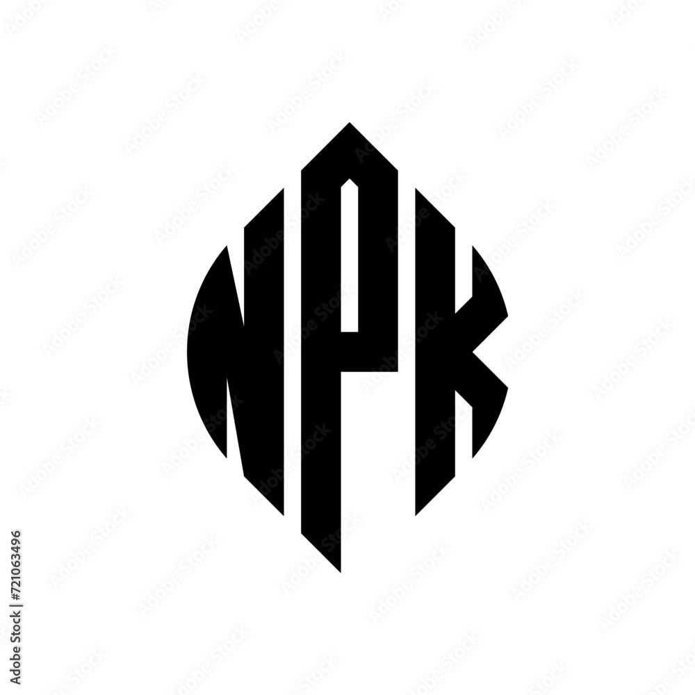NPK circle letter logo design with circle and ellipse shape. NPK ellipse letters with typographic style. The three initials form a circle logo. NPK circle emblem abstract monogram letter mark vector. NPK circle letter logo design with circle and ellipse shape. NPK ellipse letters with typographic style. The three initials form a circle logo. NPK circle emblem abstract monogram letter mark vector.