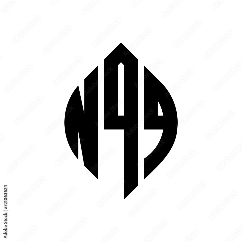 NQQ circle letter logo design with circle and ellipse shape. NQQ ellipse letters with typographic style. The three initials form a circle logo. NQQ circle emblem abstract monogram letter mark vector. NQQ circle letter logo design with circle and ellipse shape. NQQ ellipse letters with typographic style. The three initials form a circle logo. NQQ circle emblem abstract monogram letter mark vector.