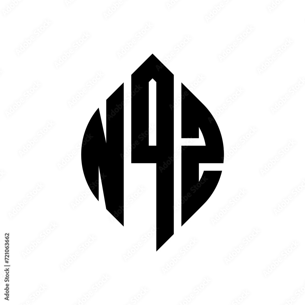 NQZ circle letter logo design with circle and ellipse shape. NQZ ellipse letters with typographic style. The three initials form a circle logo. NQZ circle emblem abstract monogram letter mark vector. NQZ circle letter logo design with circle and ellipse shape. NQZ ellipse letters with typographic style. The three initials form a circle logo. NQZ circle emblem abstract monogram letter mark vector.