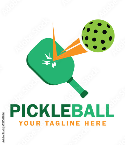 Pickleball Logo Design Vector. You can use it as club logo, banner design etc.