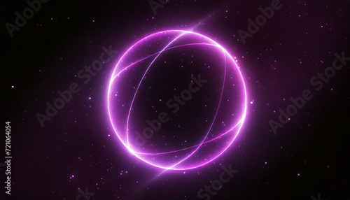 circle background with neon