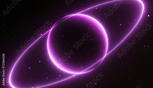 circle background with neon