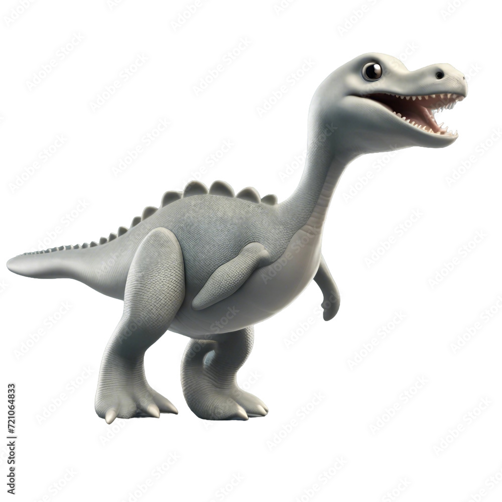 Cute plesiosaurus dinosaur cartoon with white background create by Ai Cute plesiosaurus dinosaur cartoon with white background create by Ai