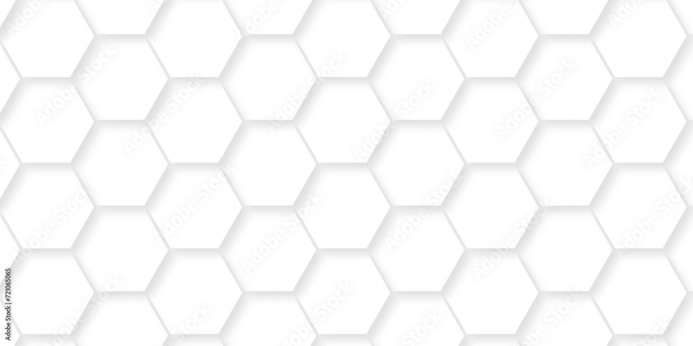 Abstract 3d background with hexagons pattern with hexagonal white and gray technology line paper background. Hexagonal vector grid tile and mosaic structure mess cell. white and gray hexagon. Abstract 3d background with hexagons pattern with hexagonal white and gray technology line paper background. Hexagonal vector grid tile and mosaic structure mess cell. white and gray hexagon.