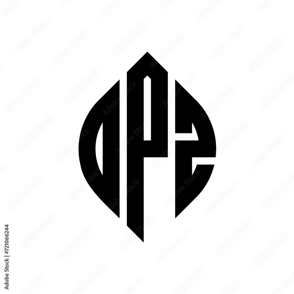 OPZ circle letter logo design with circle and ellipse shape. OPZ ellipse letters with typographic style. The three initials form a circle logo. OPZ circle emblem abstract monogram letter mark vector. OPZ circle letter logo design with circle and ellipse shape. OPZ ellipse letters with typographic style. The three initials form a circle logo. OPZ circle emblem abstract monogram letter mark vector.