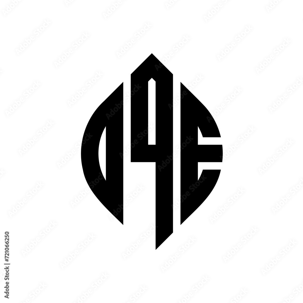 OQE circle letter logo design with circle and ellipse shape. OQE ellipse letters with typographic style. The three initials form a circle logo. OQE circle emblem abstract monogram letter mark vector. OQE circle letter logo design with circle and ellipse shape. OQE ellipse letters with typographic style. The three initials form a circle logo. OQE circle emblem abstract monogram letter mark vector.