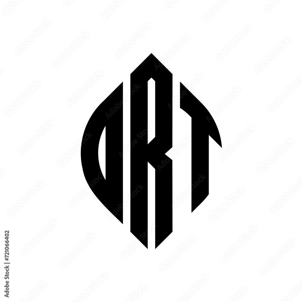 ORT circle letter logo design with circle and ellipse shape. ORT ellipse letters with typographic style. The three initials form a circle logo. ORT circle emblem abstract monogram letter mark vector. ORT circle letter logo design with circle and ellipse shape. ORT ellipse letters with typographic style. The three initials form a circle logo. ORT circle emblem abstract monogram letter mark vector.