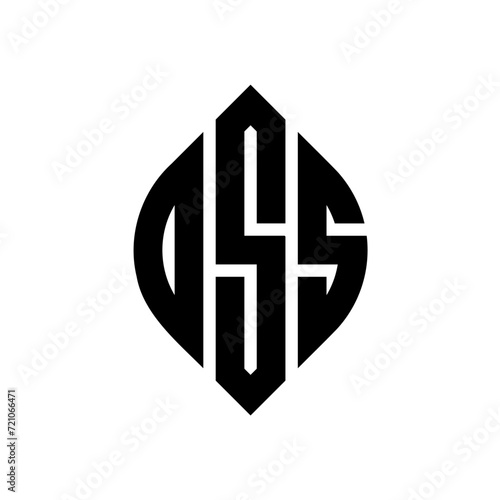 OSS logo. OSS letter. OSS letter logo design. Initials OSS logo linked with circle and uppercase monogram logo. OSS typography for technology, business and real estate brand. photo