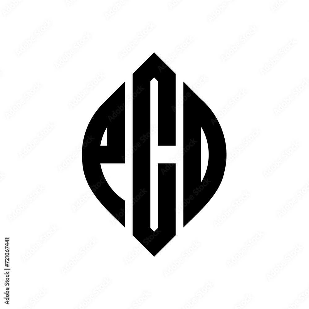 PCO circle letter logo design with circle and ellipse shape. PCO ellipse letters with typographic style. The three initials form a circle logo. PCO circle emblem abstract monogram letter mark vector. PCO circle letter logo design with circle and ellipse shape. PCO ellipse letters with typographic style. The three initials form a circle logo. PCO circle emblem abstract monogram letter mark vector.