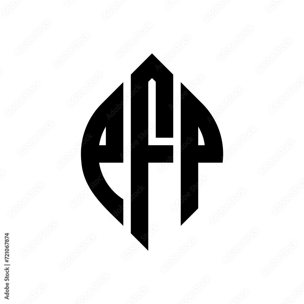 PFP circle letter logo design with circle and ellipse shape. PFP ellipse letters with typographic style. The three initials form a circle logo. PFP circle emblem abstract monogram letter mark vector. PFP circle letter logo design with circle and ellipse shape. PFP ellipse letters with typographic style. The three initials form a circle logo. PFP circle emblem abstract monogram letter mark vector.