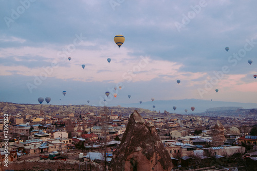 Cappadocia hot air balloons in the sky
