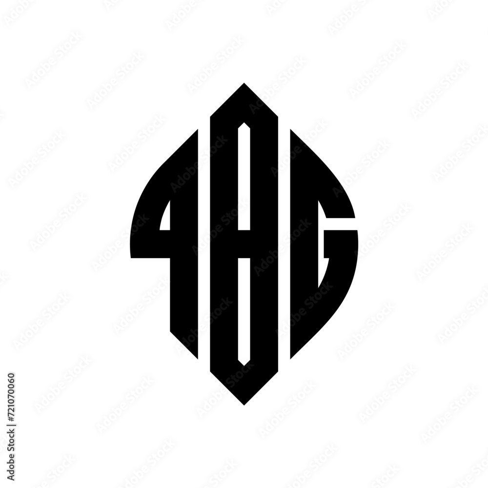 QBG circle letter logo design with circle and ellipse shape. QBG ellipse letters with typographic style. The three initials form a circle logo. QBG circle emblem abstract monogram letter mark vector. QBG circle letter logo design with circle and ellipse shape. QBG ellipse letters with typographic style. The three initials form a circle logo. QBG circle emblem abstract monogram letter mark vector.