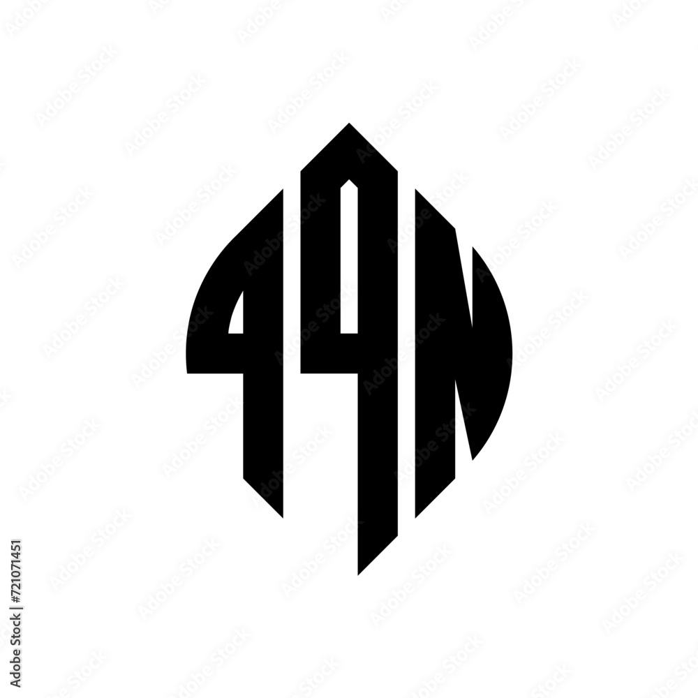 QQN circle letter logo design with circle and ellipse shape. QQN ellipse letters with typographic style. The three initials form a circle logo. QQN circle emblem abstract monogram letter mark vector. QQN circle letter logo design with circle and ellipse shape. QQN ellipse letters with typographic style. The three initials form a circle logo. QQN circle emblem abstract monogram letter mark vector.