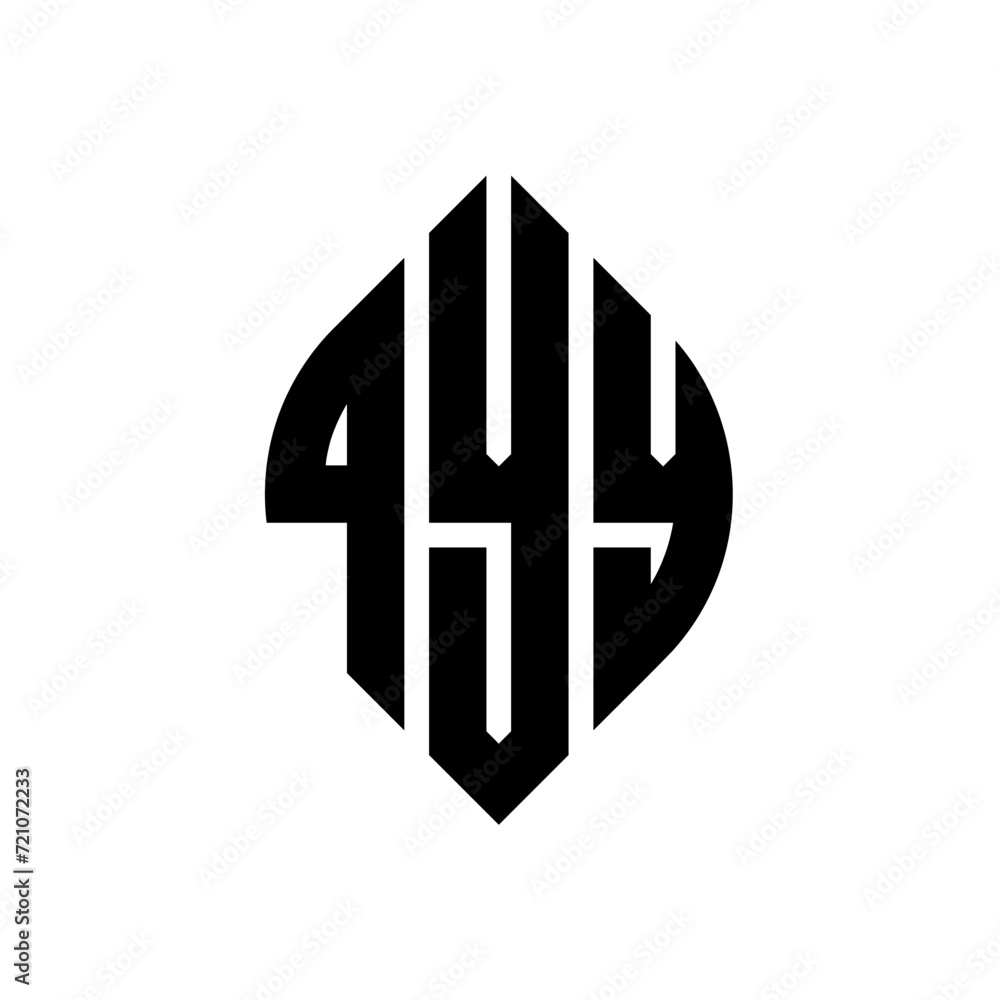 QYY circle letter logo design with circle and ellipse shape. QYY ellipse letters with typographic style. The three initials form a circle logo. QYY circle emblem abstract monogram letter mark vector. QYY circle letter logo design with circle and ellipse shape. QYY ellipse letters with typographic style. The three initials form a circle logo. QYY circle emblem abstract monogram letter mark vector.