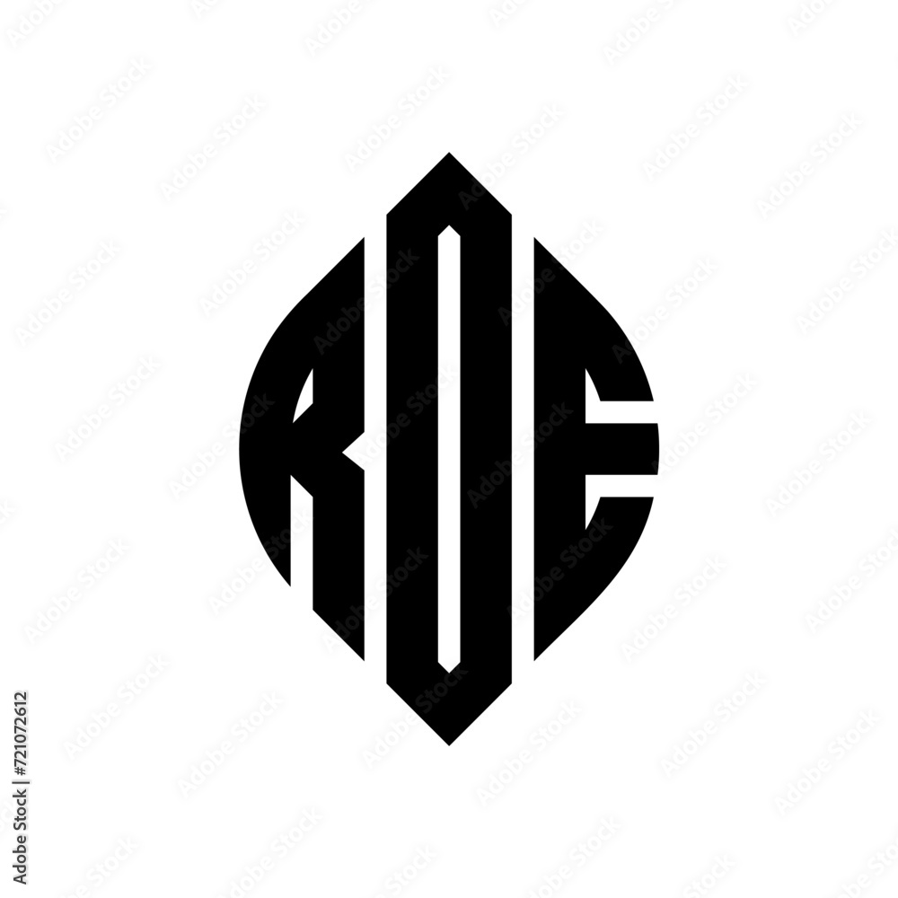 RDE circle letter logo design with circle and ellipse shape. RDE ellipse letters with typographic style. The three initials form a circle logo. RDE circle emblem abstract monogram letter mark vector. RDE circle letter logo design with circle and ellipse shape. RDE ellipse letters with typographic style. The three initials form a circle logo. RDE circle emblem abstract monogram letter mark vector.
