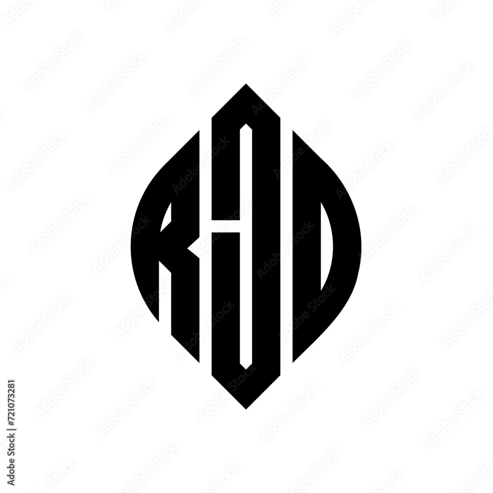 RJO circle letter logo design with circle and ellipse shape. RJO ellipse letters with typographic style. The three initials form a circle logo. RJO circle emblem abstract monogram letter mark vector. RJO circle letter logo design with circle and ellipse shape. RJO ellipse letters with typographic style. The three initials form a circle logo. RJO circle emblem abstract monogram letter mark vector.