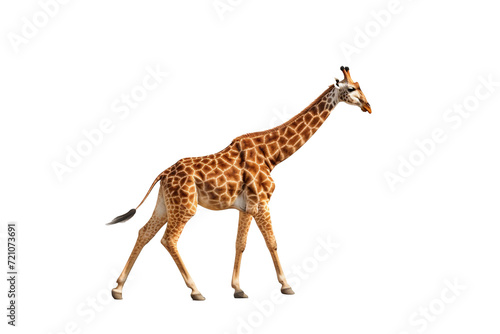 giraffe isolated on white generative ai