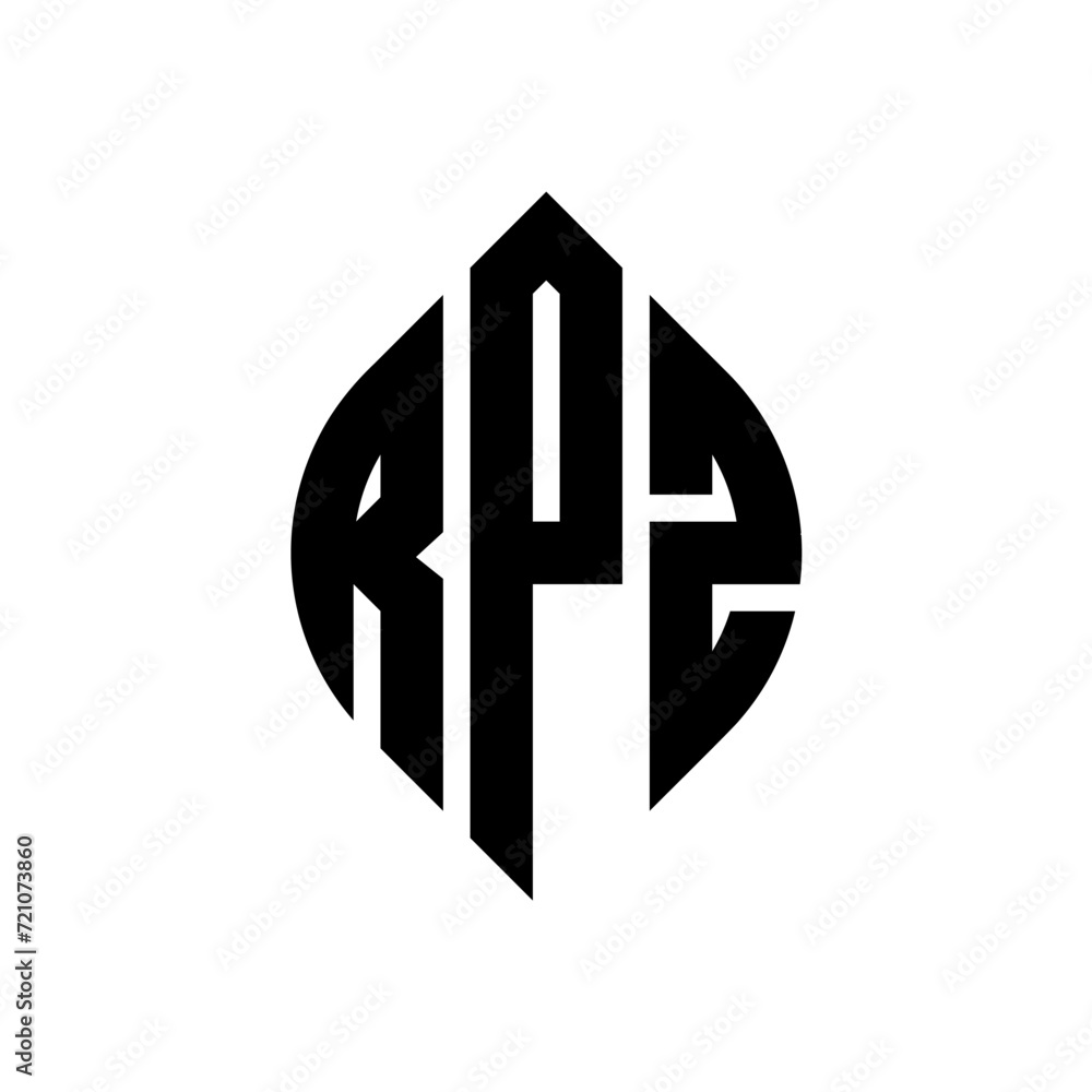 RPZ circle letter logo design with circle and ellipse shape. RPZ ellipse letters with typographic style. The three initials form a circle logo. RPZ circle emblem abstract monogram letter mark vector. RPZ circle letter logo design with circle and ellipse shape. RPZ ellipse letters with typographic style. The three initials form a circle logo. RPZ circle emblem abstract monogram letter mark vector.