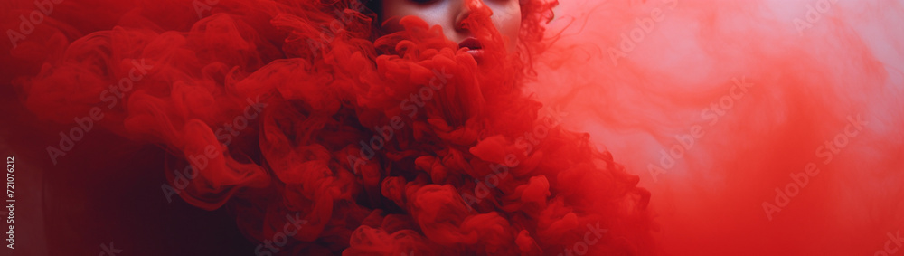 Red smoke  background