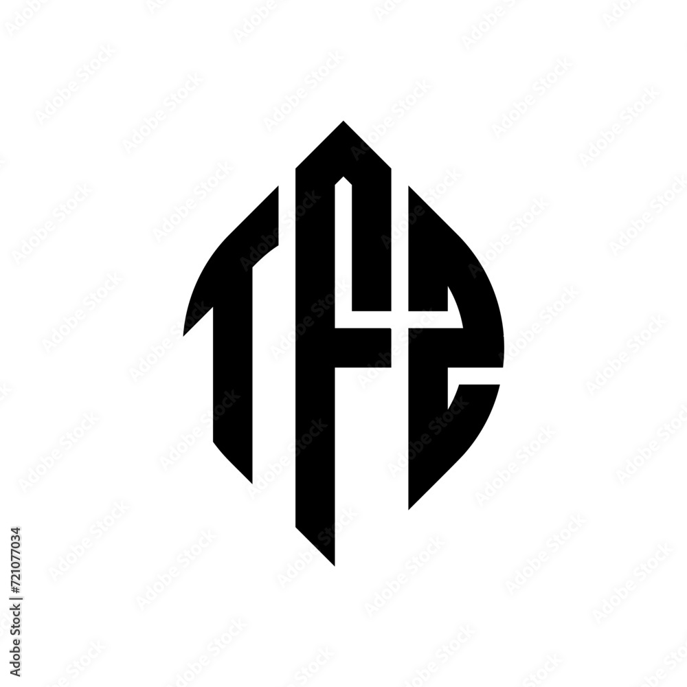 TFZ circle letter logo design with circle and ellipse shape. TFZ ellipse letters with typographic style. The three initials form a circle logo. TFZ Circle Emblem Abstract Monogram Letter Mark Vector. TFZ circle letter logo design with circle and ellipse shape. TFZ ellipse letters with typographic style. The three initials form a circle logo. TFZ Circle Emblem Abstract Monogram Letter Mark Vector.
