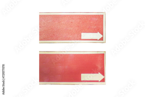 Blank right direction signpost on png background, blank directional arrow road signs with png 