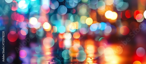 Blurred Night City Lights: A Colorful View of a Vibrant Blurred Night City Lights © AkuAku