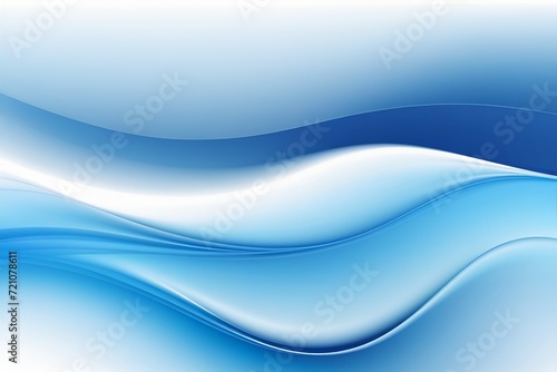 Blue gradient waves abstract graphic business background © SONG2