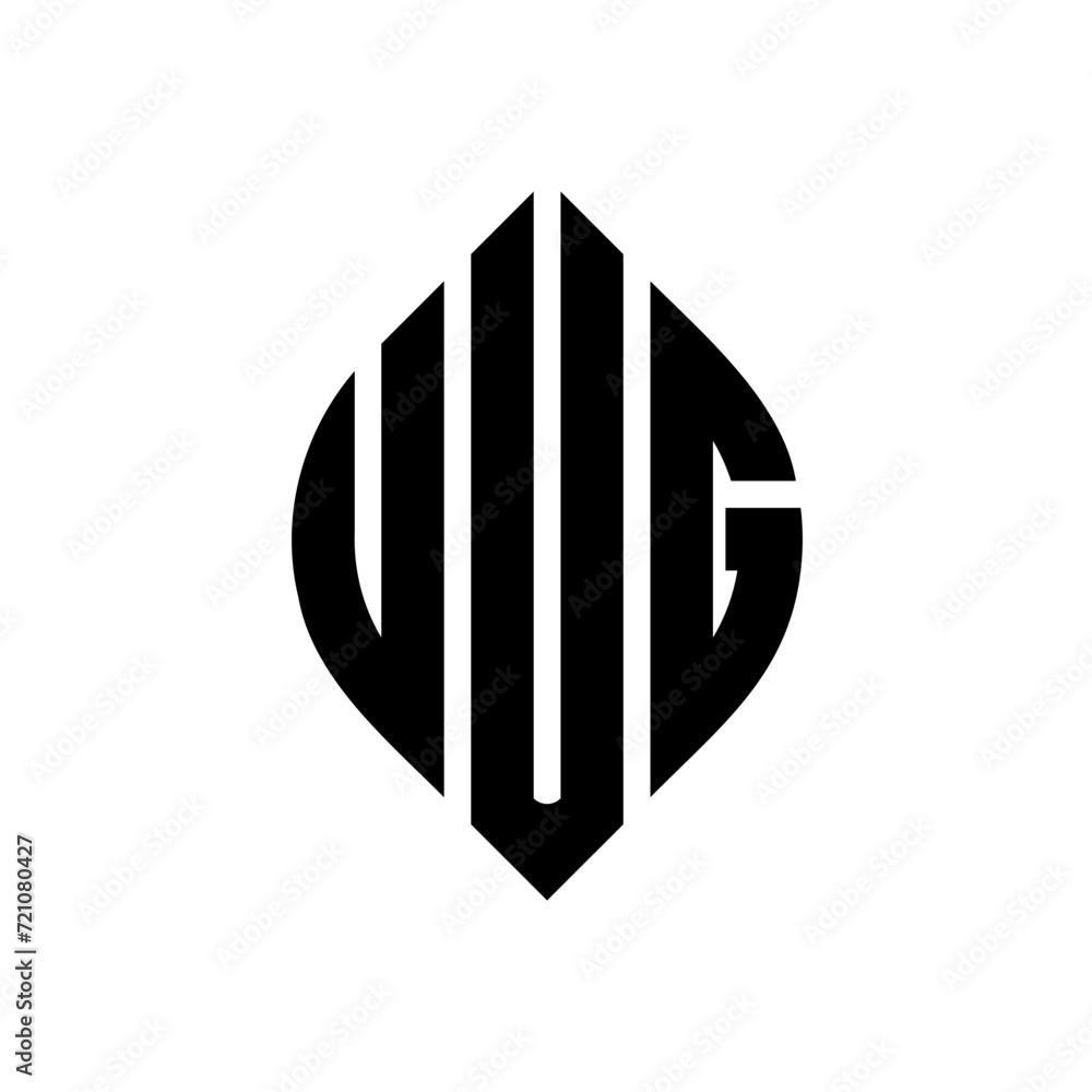 UUG circle letter logo design with circle and ellipse shape. UUG ellipse letters with typographic style. The three initials form a circle logo. UUG circle emblem abstract monogram letter mark vector. UUG circle letter logo design with circle and ellipse shape. UUG ellipse letters with typographic style. The three initials form a circle logo. UUG circle emblem abstract monogram letter mark vector.
