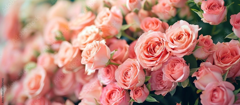 Breathtaking Bouquet: Blooming Garden of Pink Roses in a Stunning Bunch of Blooms Breathtaking Bouquet: Blooming Garden of Pink Roses in a Stunning Bunch of Blooms