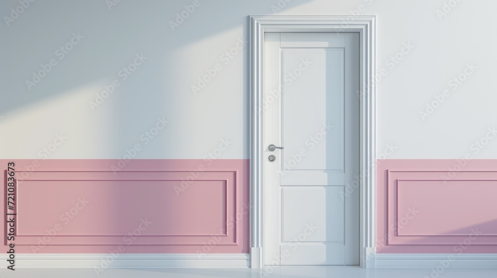A bathroom background featuring a door, creating a sense of privacy and functionality. Ai Generated A bathroom background featuring a door, creating a sense of privacy and functionality. Ai Generated