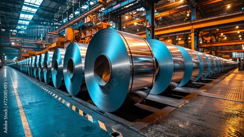 Galvanized Sheet Steel Rolls in Factory