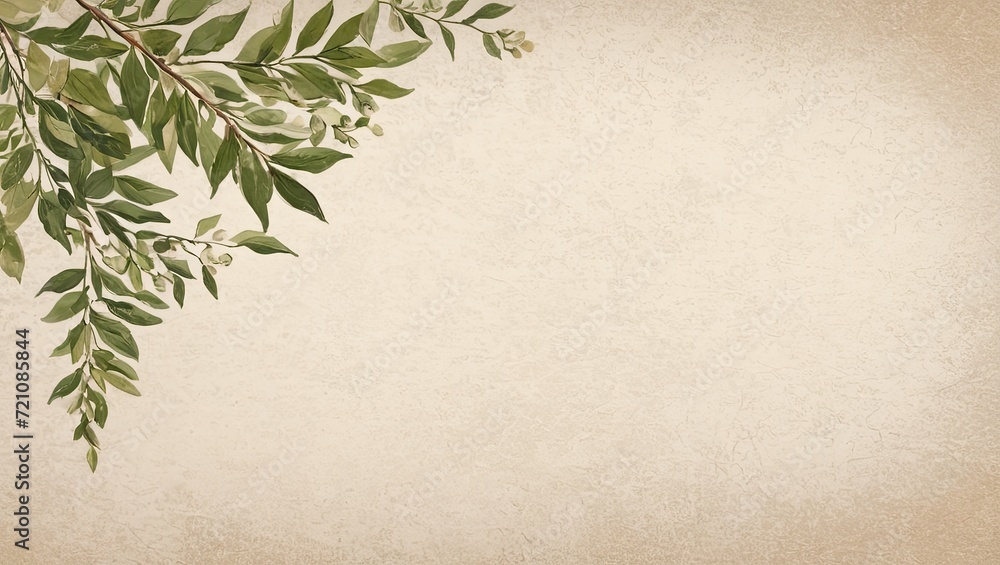 Elegant aesthetic green leaves background. Copy space for text. Elegant aesthetic green leaves background. Copy space for text.